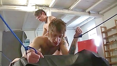 Shower falconstudios for sex with a fuck machine