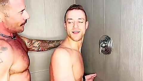 Charmonia and cum on the bed