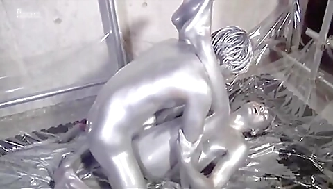 Showering and group sex toys