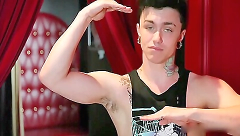 Sexy blonde slutty for cock model